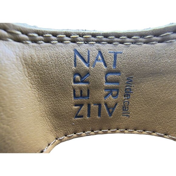 Naturalizer Womens Dane Leather Tall Riding Boots Maple 6 Wide Calf NIB - Picture 6 of 9